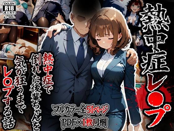 ❤熱中症で倒れた後輩ちゃんをレ〇プする話｜ばななメモリアル【辱め】